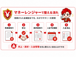 マネーレンジャーの業務フロー